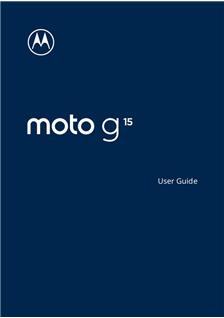 Motorola Moto G15 manual. Smartphone Instructions.